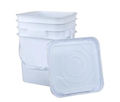 China Cubo blanco de alta densidad 5 del galón de agua del polietileno higiénico del tanque 20L en venta