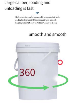 China Paint 1L / 2L / 5L / 10L Plastic Buckets Customized Plastic Pails for sale