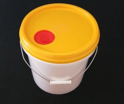 China HDPE Plastikfarbe Pail Round Enclosed Plastic Water Pail With Lid Handle zu verkaufen