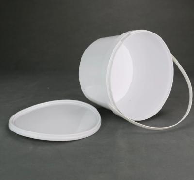 China HDPE del cubo del tambor de almacenamiento de la comida 1L transparente con la manija de la tapa en venta