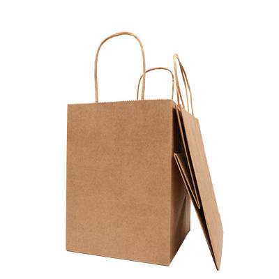 China High Quality Recyclable Wholesale Custom Logo Paper Bag Brown Cheaper Kraft Paper for sale