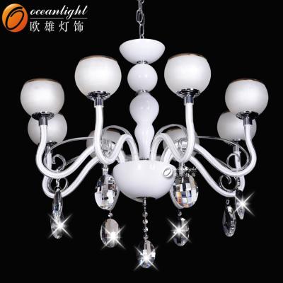 China Home Lighting Glass Chandelier Lamp Shade , Cheap Glass Chandelier Lamp OMG88620-8 for sale