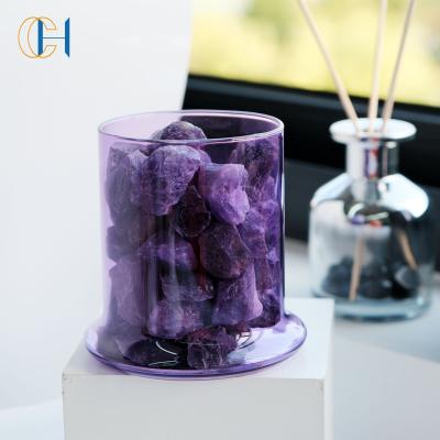 China Sustainable Home Decor Without Electricity Natural Aromatherapy Fireless Healing Crystal Energy Stone Essential Oil Diffuser for sale