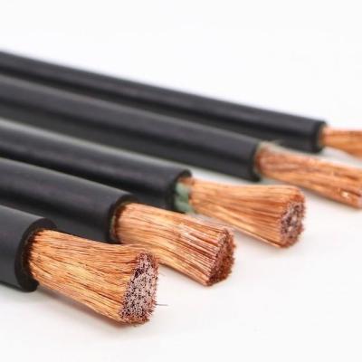 China 1/0 2/0 3/0 4/0 A.W.G. Industrial Copper Welding Cable 50mm2 35mmsq 70mmsq 95mmsq for sale