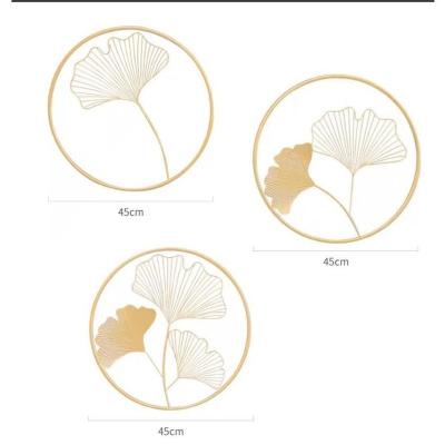 China Wholesale Minimalist Manufacturers Costume Wall Art Decoration Ginkgo Pattern Home Wall Decor for sale