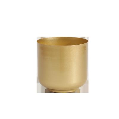 China Minimalist wholesale high quality pot for plant flower metal pots durable flowerpot for sale