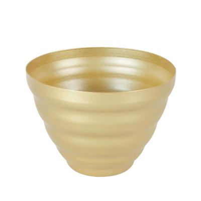 China Indoor factory direct sales flower pots plant minimalist high quality gold wholesale pots for sale