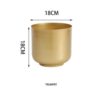 China Wholesale High Quality Indoor Minimalist Metal Flower Pot Plants Delicate Pots for sale