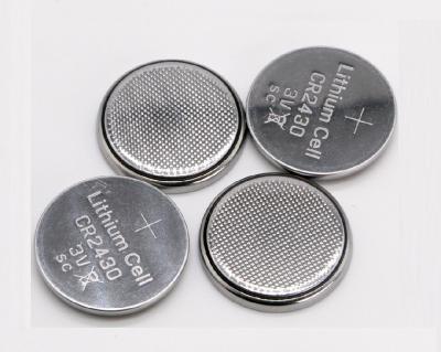 China Toys 3V Mini Button Cell Materials Lithium Ion Battery Cr 2430 160 Mah Lithium Limno 2 Coin Cell Lithium Button Battery for sale