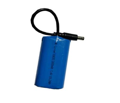 China Home Appliances Free Sample Li Ion Rechargeable ICR18650 7.4V Lithium 1800mAh 2000mAh 2200mAh 2600 Mah Battery Pack For Wireless for sale