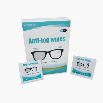 China Cleaning Popular Direct Selling Universal Sterilized Independently Packaged Eyeglasses Anti Fog Cleaning Wipes for sale