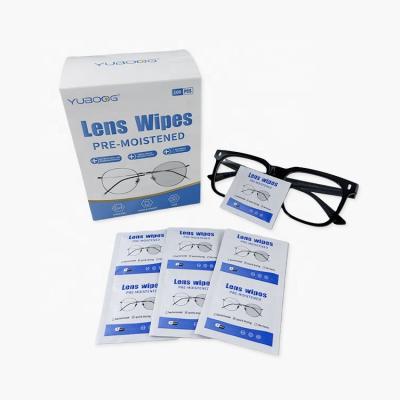 China Cleaning Wholesale Promotion No Water Marks Left Practical And Effective Disposable Lens Cleaning Wipes for sale