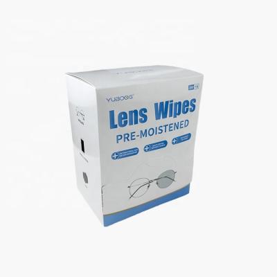 China Cleaning New Hot Selling Disposable And Practical Quick Drying Lens Wiping Paper Portable Glasses Cleaning Wipes for sale