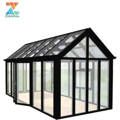 China Factory Price Modern Customized Outdoor Glass Sunroom For Homes Aluminum Glass Sunroom Sunrooms Garden Home Bathroom for sale