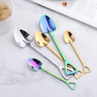 China Stainless Steel Mini Large S/M/L Size Sustainable Hot Selling Dessert Scoops Spoon for sale