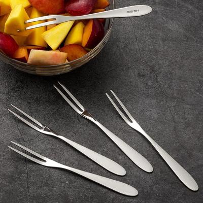 China Wholesale High Quality Sustainable 304 Stainless Steel Dessert Forks Adult Kids Fruit Fork for sale