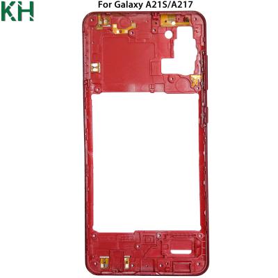 China Middle Frame Bezelreplacement Plastic Housing Parts For Samsung Galaxy A21S A217 Middle Plate Cover for sale