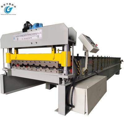 Chine Electric Trapezoidal Sheet Roll Forming Machine For Roof Sheet Tile à vendre