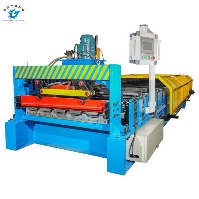 Chine Metal Roofing Trapezoidal Sheet Roll Forming Machine Cold Galvanizing Roll Forming à vendre