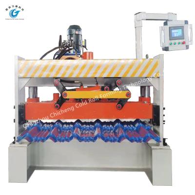 China Industrial Glazed Roof Tile Roll Forming Machine  Customized for sale