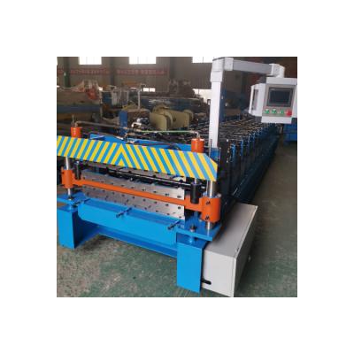 中国 High Grade Roof Sheets Double Layer Roll Forming Machine For Building Material Stores 販売のため