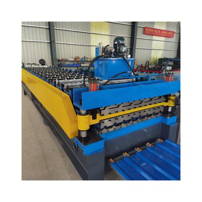 中国 Corrugated Double Layer Roll Forming Machine Energy Saving 販売のため