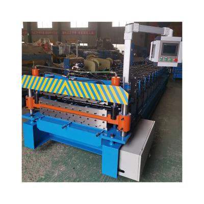 中国 Cold Line Double Layer Rolling Plain Steel Sheet Roll Forming Machine 販売のため