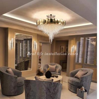 China NEW Lamp 2024 noble made in gold chinese luxury octagon crystal factories chandelier dines CHANDELIER for sale