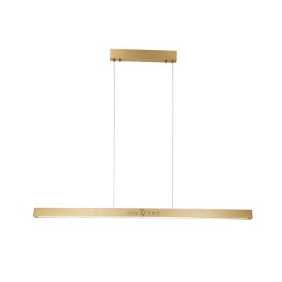 China Fashion Modern Simple Design Modern Hanging Desk Led Lighting Linear Pendant Light for sale