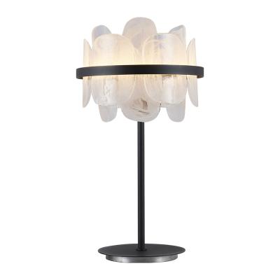 China 2023 New Luxury Modern Minimalist Table Lamp Living Room/Custom Bedroom/Study Cloud Handmade Glass Black Rubbed Copper Table Lamp for sale