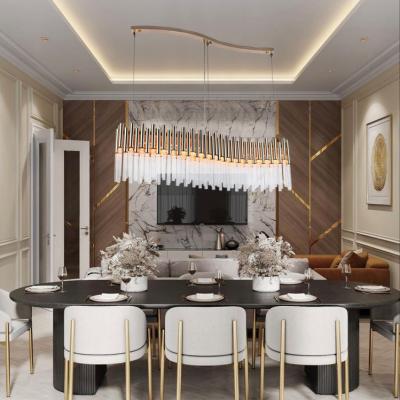 China Modern 2023 chandeliers with s-shaped chandelier lamp and gold crystal is very special chandeliers for sale