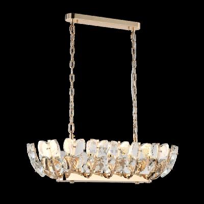 China New Luxury Lamp Restaurant Simple Luxury Crystal Gold Champagne Chandelier for sale