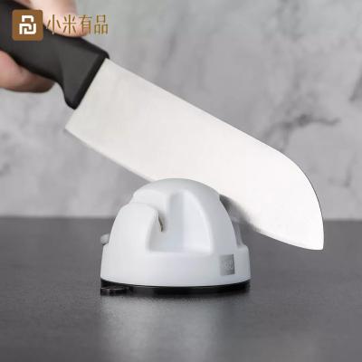 China Huohou Mini Double Wheel Knife Sharpener PVC Suction Dual Mode Suction Dual Mode Sharpening Stone Grinder For Kitchen for sale