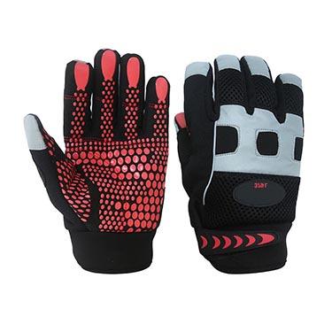 China Flex Grip Leather Shrink Resistant Uwrist Abrasion Resistant Handyman Anti-Collision Cushioning Working Gloves for Heavy Duty Work for sale