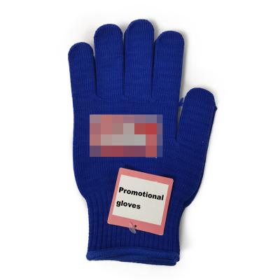 China Carry On Hot Wholesale Custom Outdoor Wear Cycling Driving PVC Polyester Dots Promotional Knitted Magic Gloves for sale