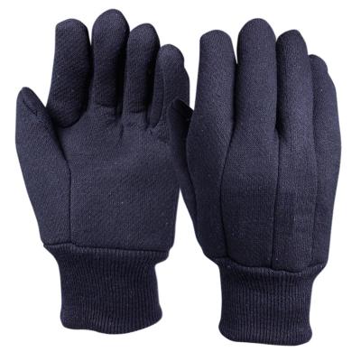 China Polyester Anti-Slip Cotton Jersey Work Wear Gloves With Elastic Knit Wrist For Yard Gardening And Other for sale