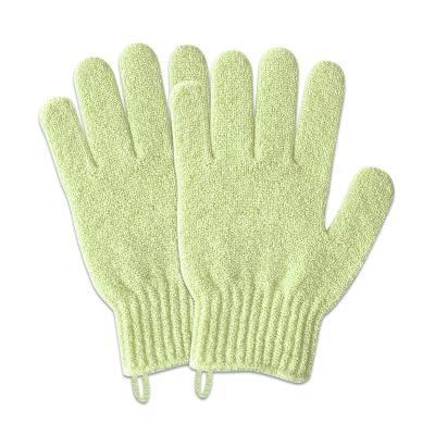 China EXFOLIATE Polyester Lightweight Exfoliating Gloves , Shower Cleaning Scrubber Gloves Bath Gloves for sale