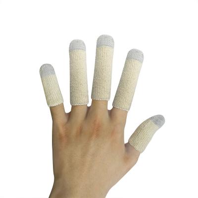 China Breathable Cotton Elastic Cotton Anti-Cut Anti-Slip Fingertips Protection Safety Touch Screen Finger Cradles for sale