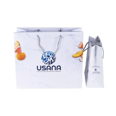 China Handmade USANA Costumized Paper Shopping Bags for sale