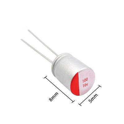 China Long Life Conductive General Purpose Polymer Manufacturer Semiconductor Capacitor 16v100uf for sale