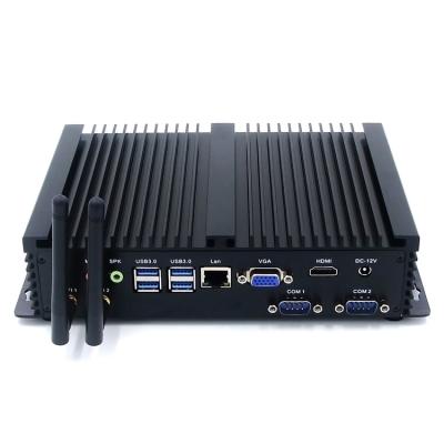 China Industries Intel Celeron 4200U Processor Intel HD Graphics 4400 Mini Fanless Industrial PC Windows10 for sale