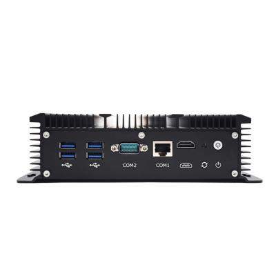 China Industries Intel Celeron 3865U Processor Intel HD Graphics 610 Box Industrial PC Fanless Industrial PC for sale