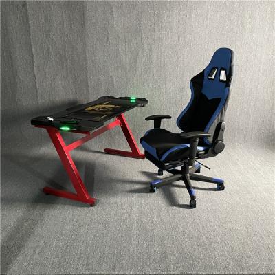 China Oversized PC Adjustable Desk Table Computer Table Gaming Chair Set (Other) Gaming Desk for sale