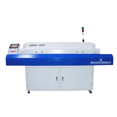 China PCB AND LED SOLDERING ZB830RF Adjustable Speed ​​Wind Reflow Oven/SMT Reflow Soldering+8 Reflow Machine /PCB Heating Zone (up 4 down 4) for sale