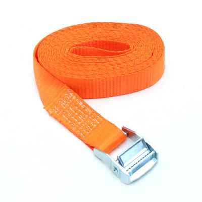 China Cargo control High quality Steel Ratchet Tie Orange Rachet Strap Customized Lashing Cargo Belt for sale