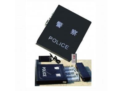 China Durable Metal Police Roadblocks Barricade , traffic police road block for sale