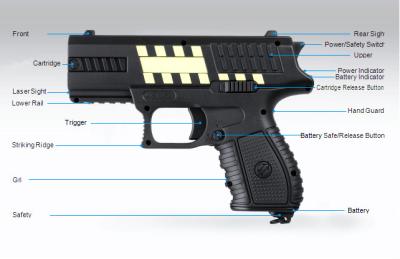 Cina 50 - pistola della scossa elettrica 60kv per CC pura costante 20pps di sicurezza che attenua impulso in vendita