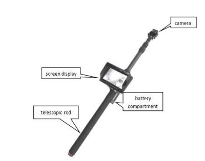 China 12v Infrared Chassis Search Camera 16g Under Vehicle Surveillance System for sale