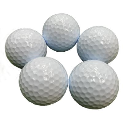 China Golf Practice Custom Logo Standard Three Piece Ball Golf Balls For Competition Synthetic Rubber Golf Balls for sale