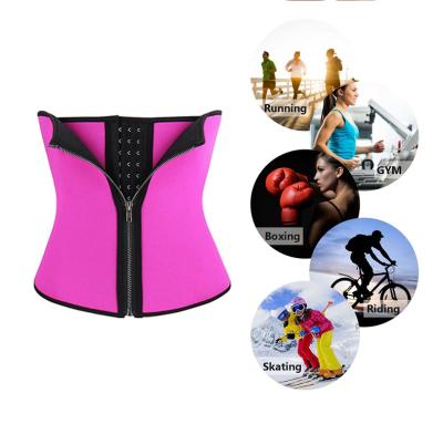 China Wholesale Comfortable Adjustable Zipper Short Torso Slimming Belly Waist Trainer Belt for sale